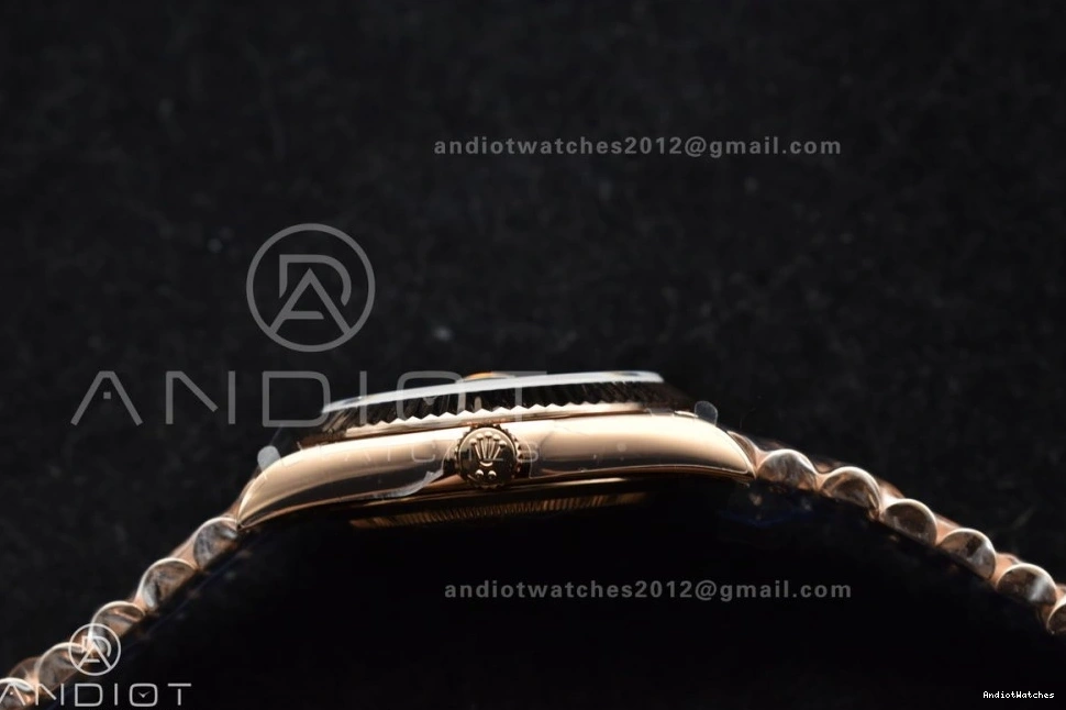 A Bracelet Bright Meteorite GMF Steel 904L On RG Crystal Markers DayDate 40 Dial President 706 1102